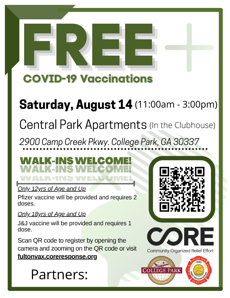 Free COVID 19 Vaccinations In College Park