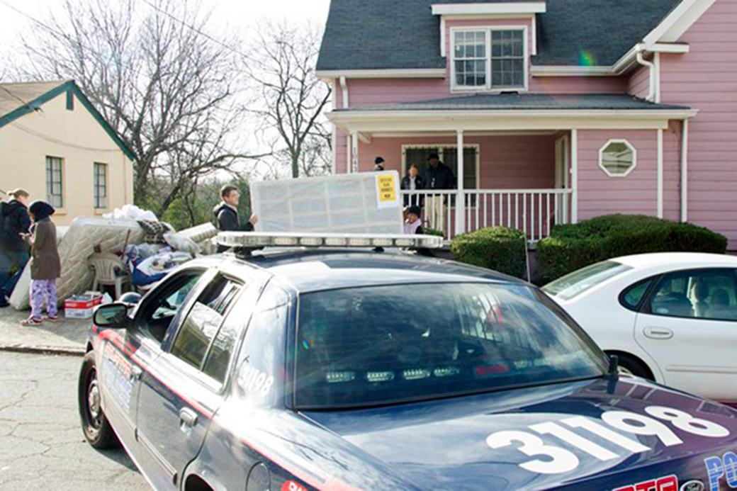 Photo by Clay Duda - 2012 article about Family occupying vacant home in Pittsburgh told to leave