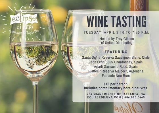 Wine Tasting April 2018