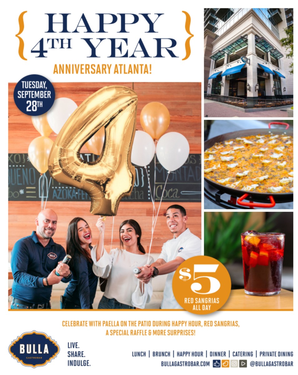 Bulla Atlanta Four Year Anniversary