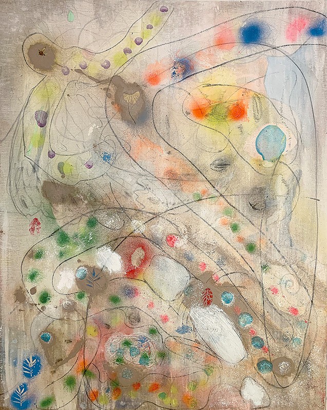 02 VISUAL POEM 88 Hannah Tarr, Angel O...021, Mixed Media On Canvas Reduced