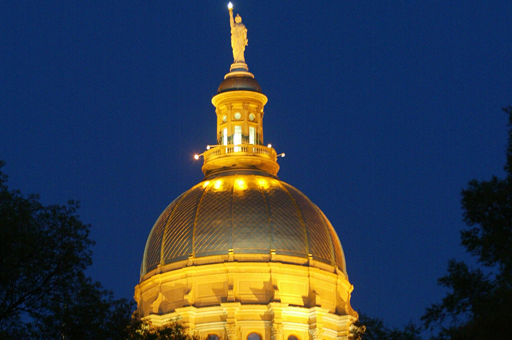 Georgia Capitol At Night CL File Photo