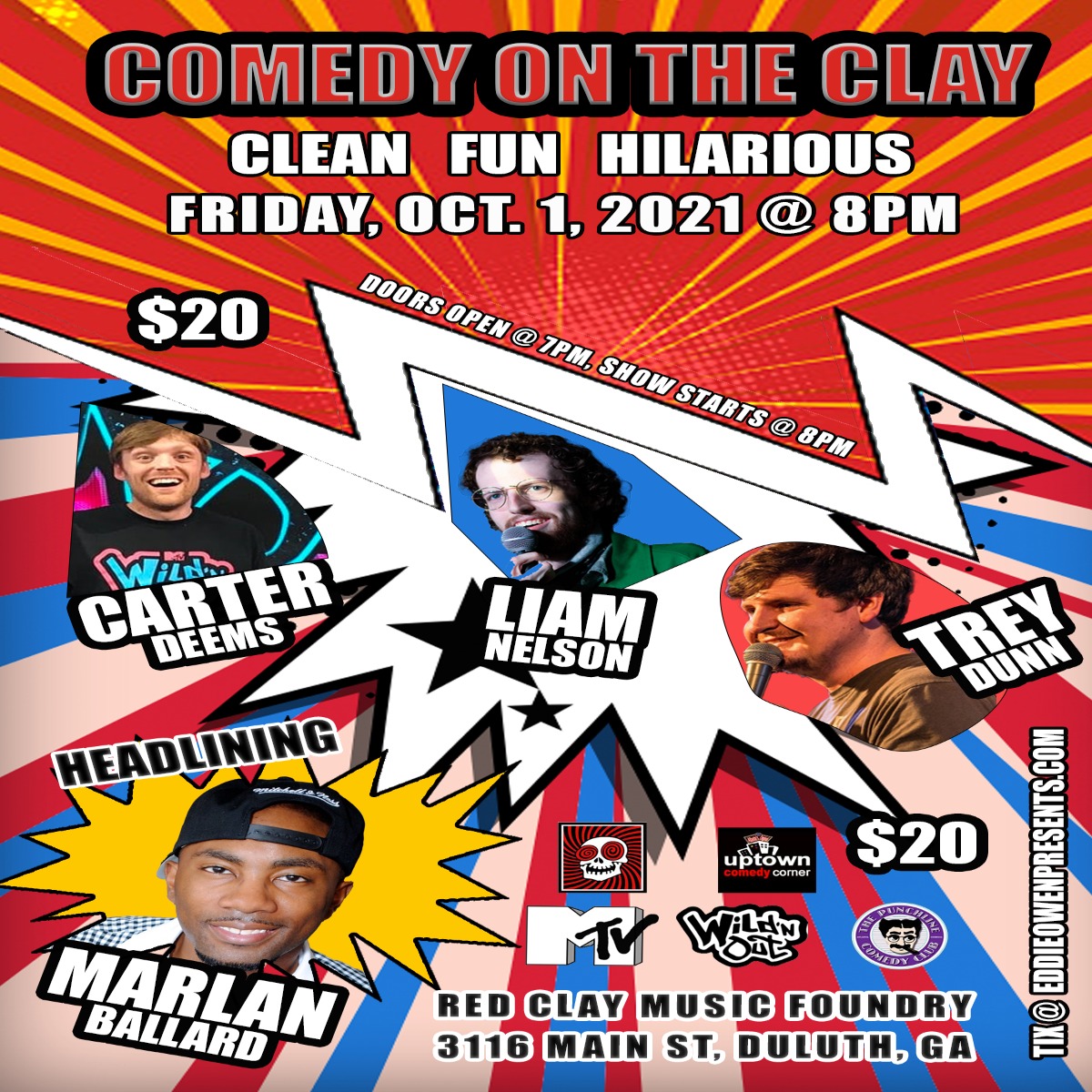 Comedy On The Clay Hosted