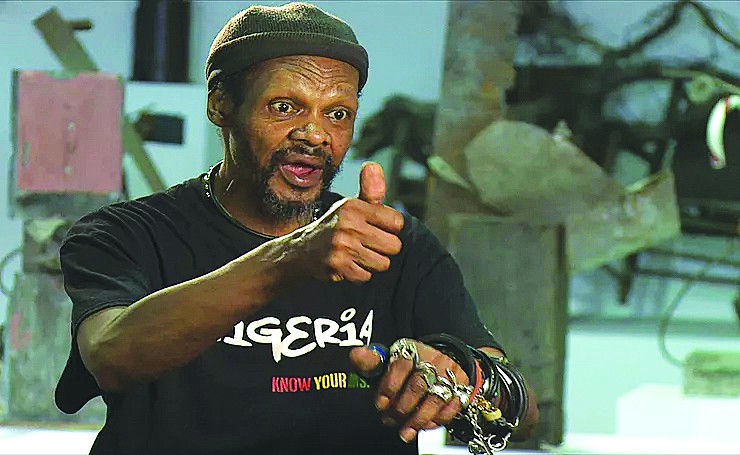 ECCENTRIC VISIONARY: Lonnie Holley tells his story on film. Photo by GEORGE KING.