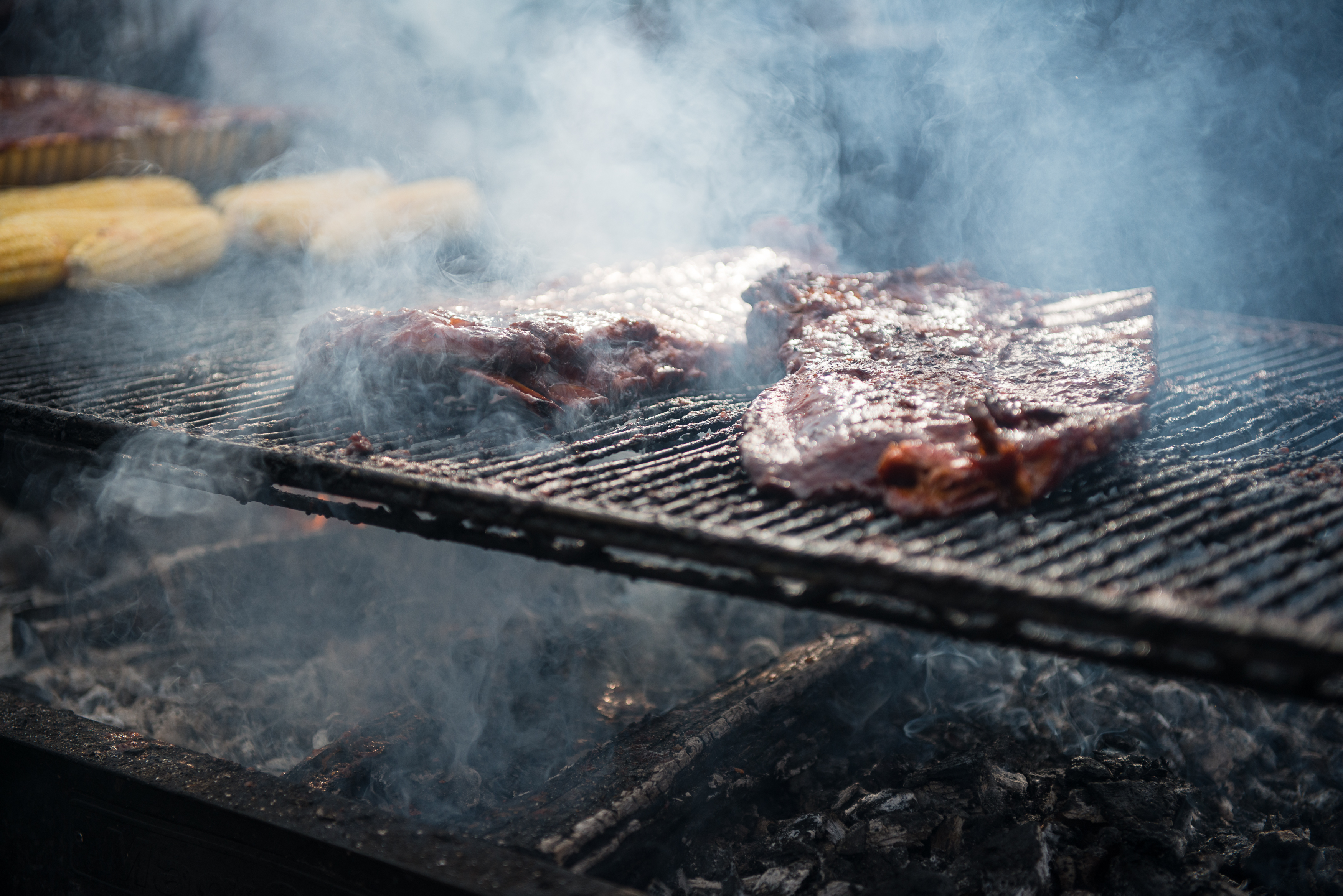 Cooking Ribs At Jim And Nick's  0001