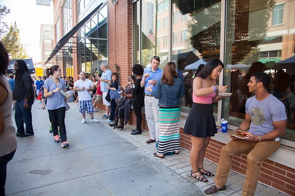One of Lusca's plates on the table. Photo by Kate Lamb