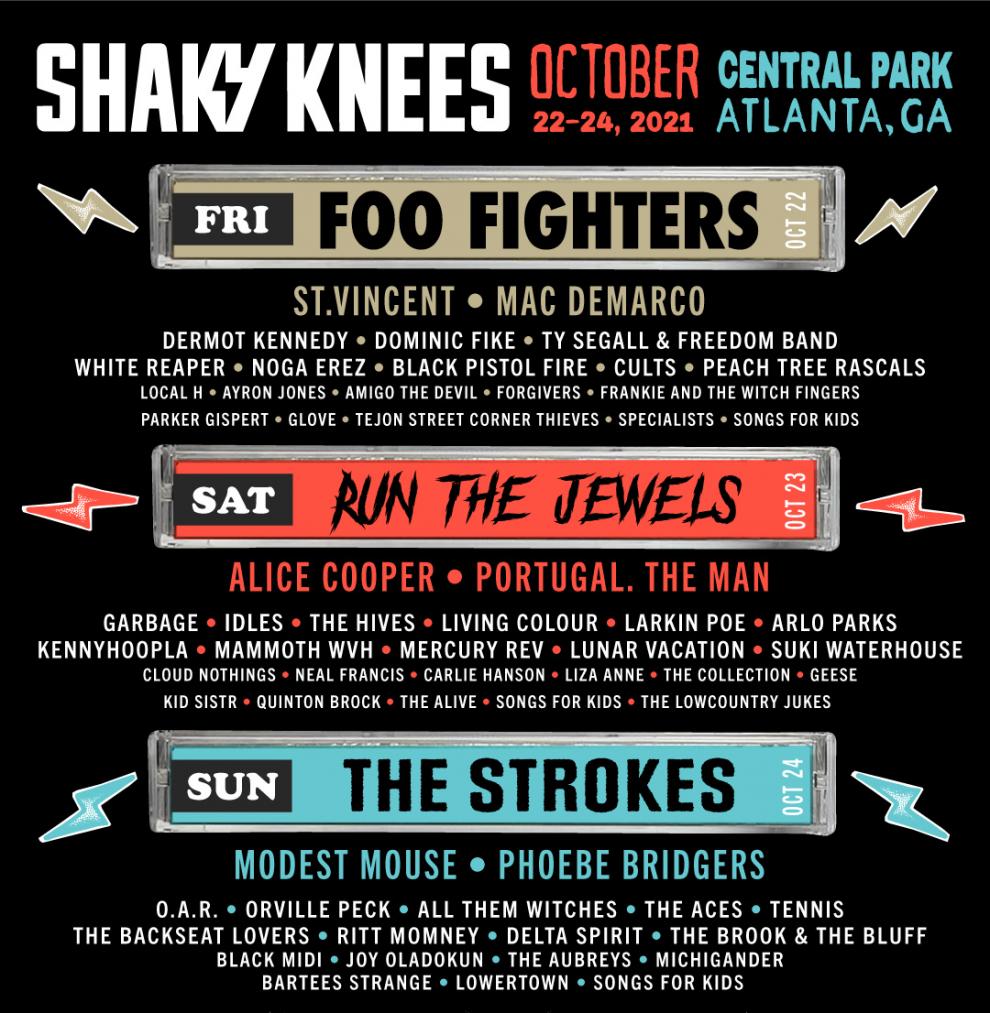 Shaky Knees 2021 Lineup (1)