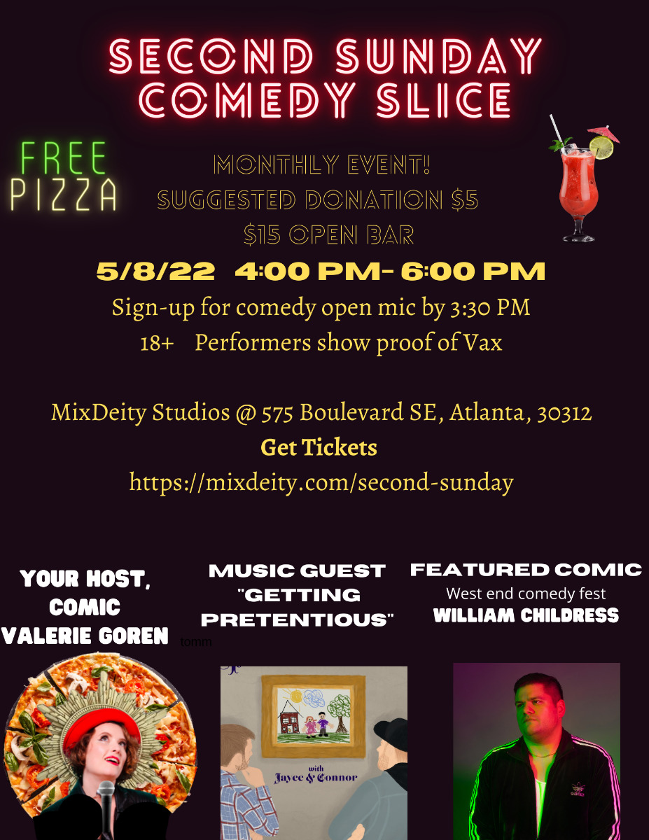 Flier Second Sunday Comedy (8.5 × 11 In)(8)