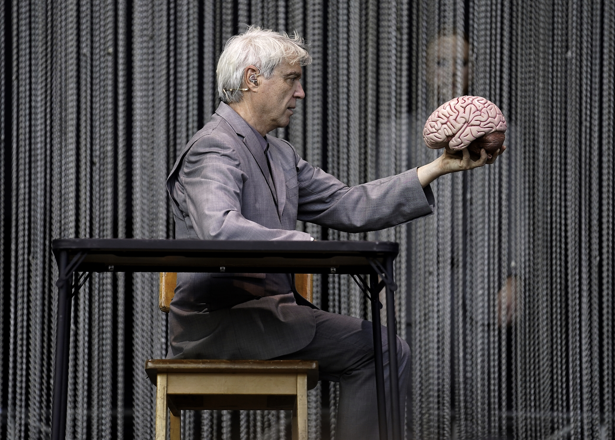 STOP MAKING SENSE: David Byrne performing at the Shaky Knees fest, May 4, 2018.