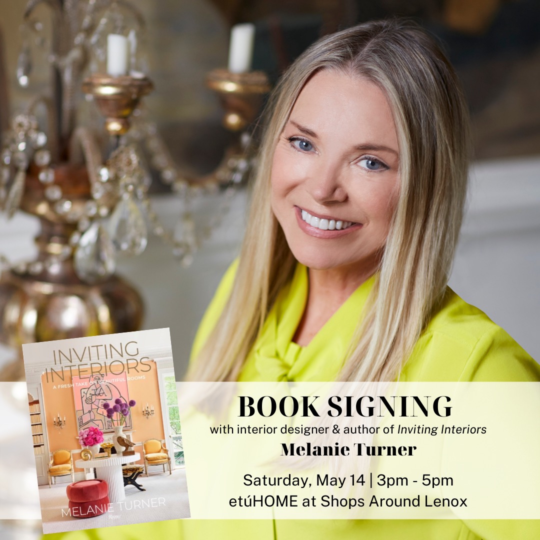 EtúHOME X Melanie Turner Book Signing Square