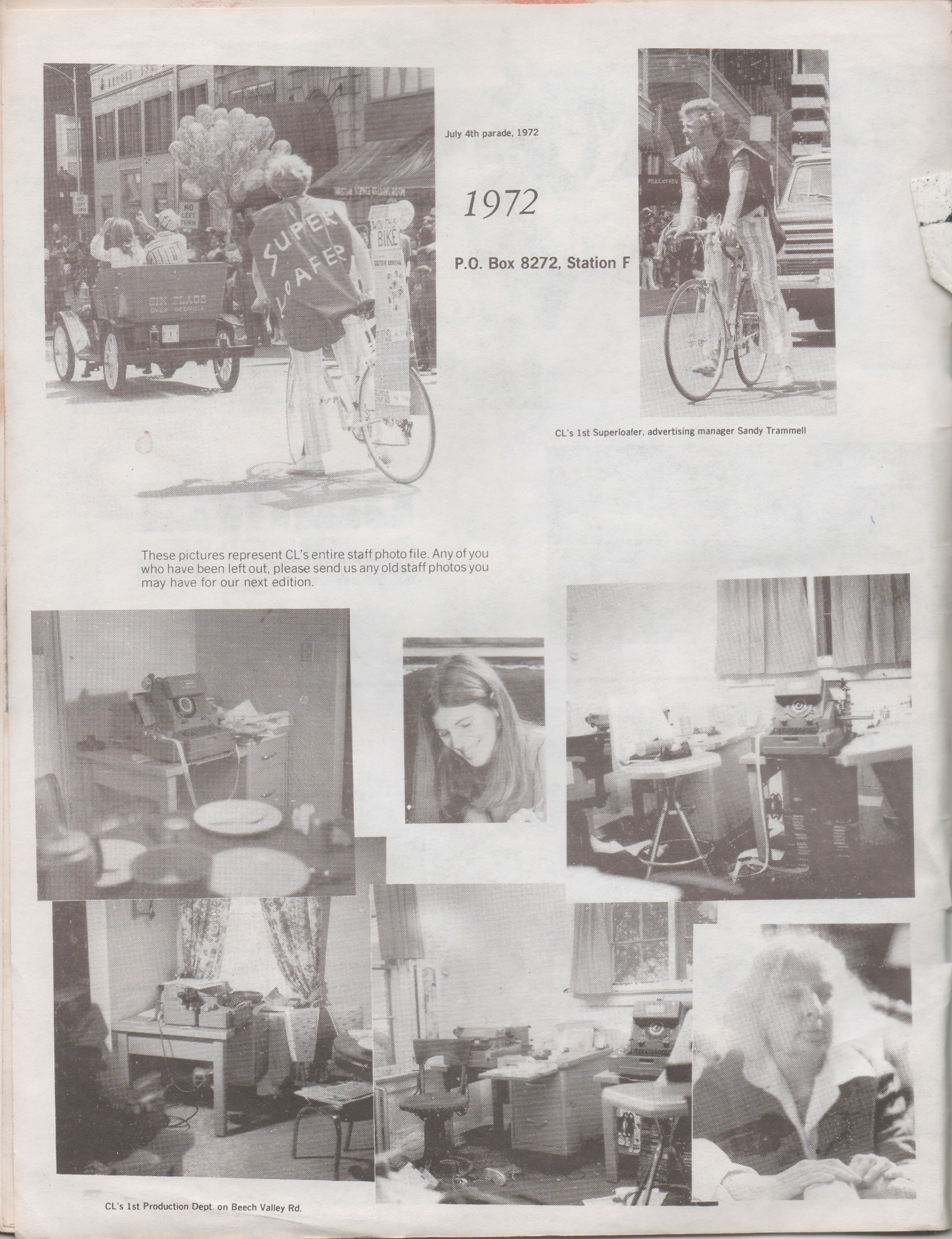 1972 Creative Loafing Staff Photos