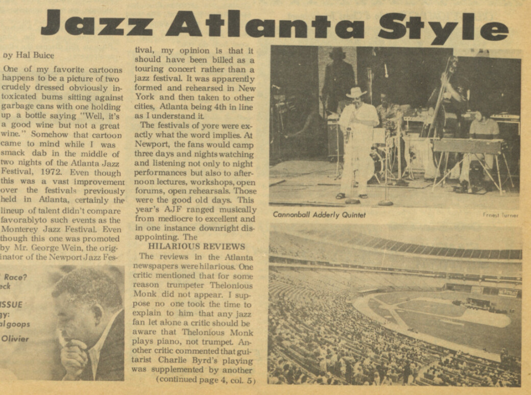 Jazz Atlanta Style   1972 AJF