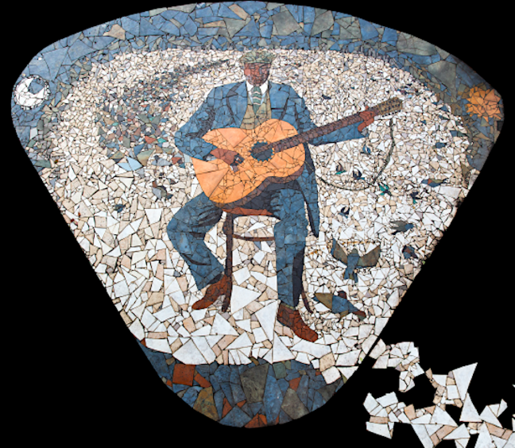 BACK TOGETHER AGAIN: Blind Willie McTell returns...in mosaic form. Photo Credit: Courtesy of: Little 5 Points Center for Arts & Community