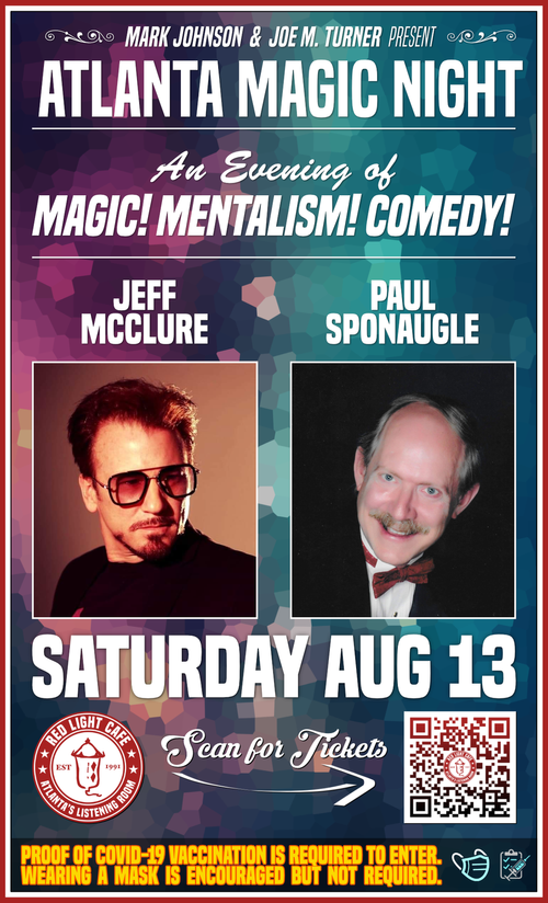 Atlanta Magic Night At Red Light Cafe Atlanta Ga Aug 13 2022 Poster 1200