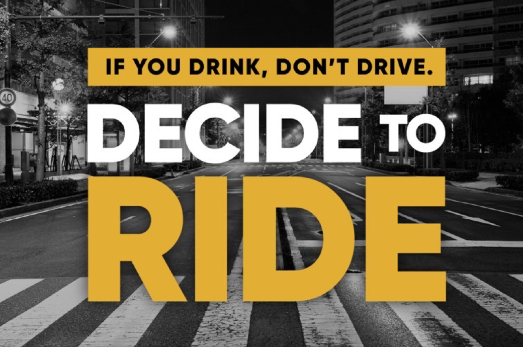 NEWS BRIEF â€˜Decide to Rideâ€™ campaign against drunk driving set for