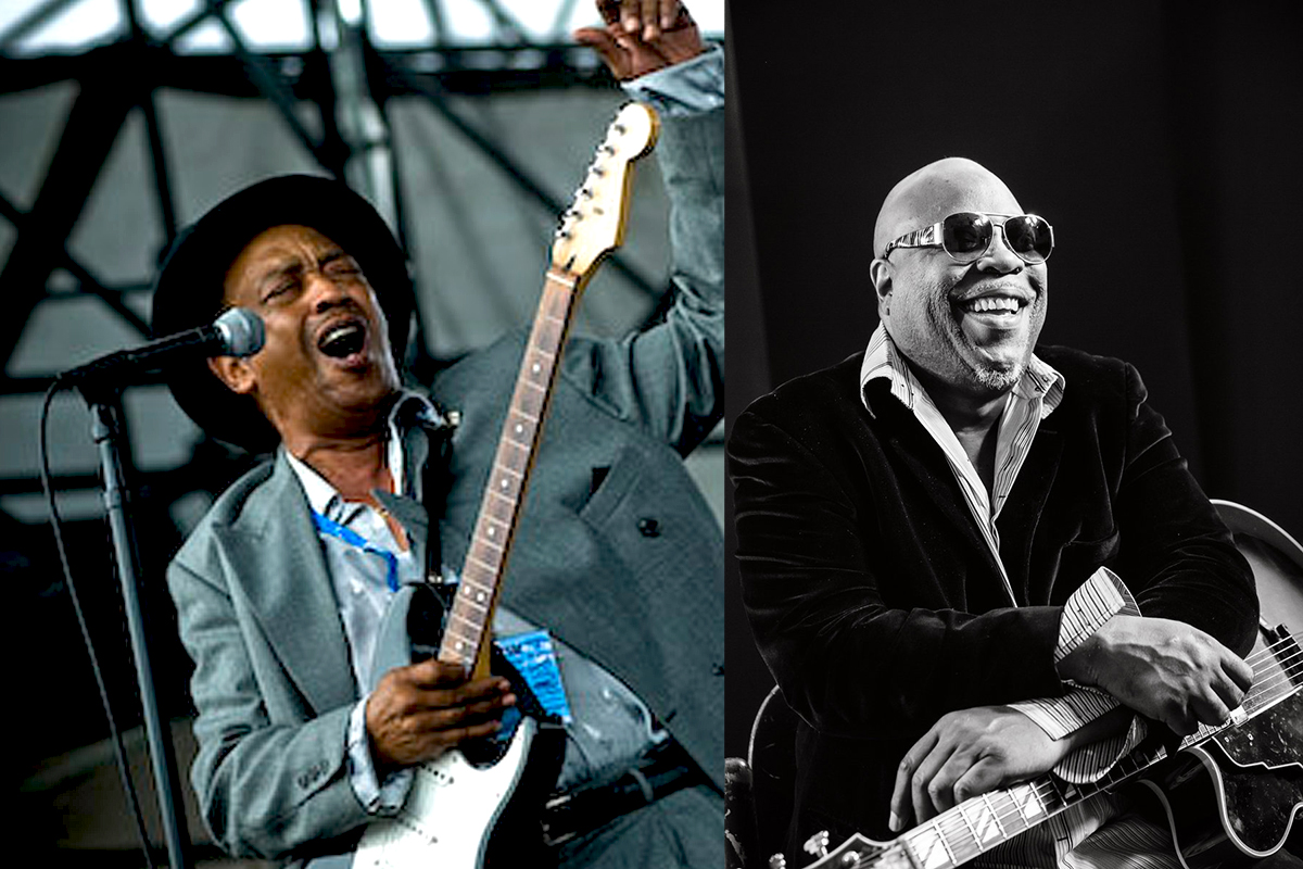 AGE AIN’T NUTHIN‘ BUT A NUMBER: Atlanta based veterans Herman Hitson and Grant Green Jr. return with new music. Photo credit: Hitson (B&W)-Tim Duffy-color-Courtesy hermonhitson.com/Green-Bandcamp 