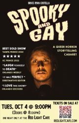 Bruce Costella Spooky Gay Cabaret Queer Horror Storytelling At Red Light Cafe Atlanta Ga Oct 4 2022 Poster 1200