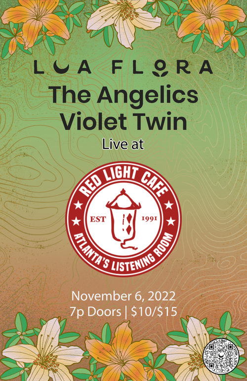 Lua Flora The Angelics Violet Twin At Red Light Cafe Atlanta Ga Nov 6 2022 Poster 1200 V2