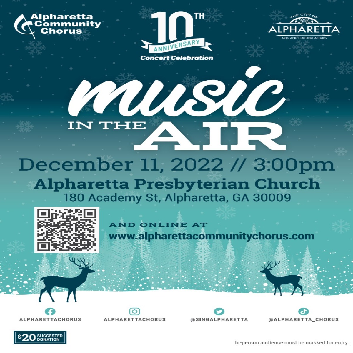 Music In The Air ACC Concert Poster 12.2022
