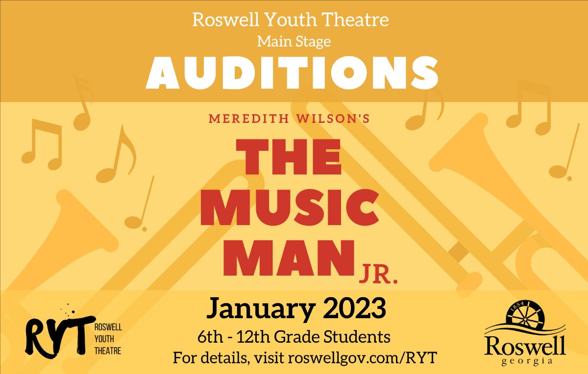 Music Man JR Audition Logo