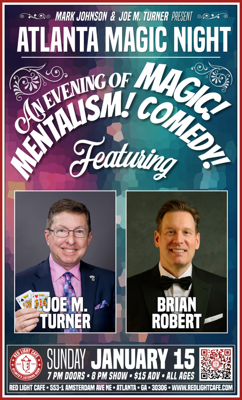 Atlanta Magic Night At Red Light Cafe Atlanta Ga Jan 15 2023 Poster 1200