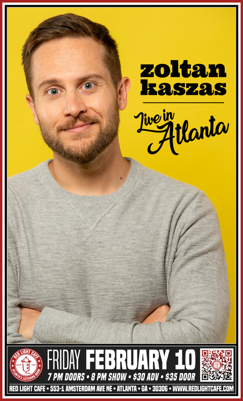 Zoltan Kaszas Live In Atlanta At Red Light Cafe Atlanta Ga Feb 10 2023 Poster 1200