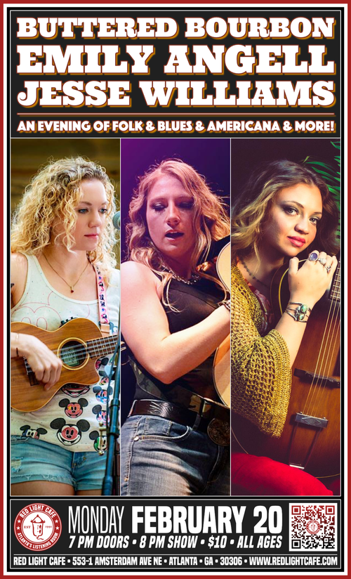 Buttered Bourbon Emily Angell Jesse Williams At Red Light Cafe Atlanta Ga Feb 20 2023 Poster 1200