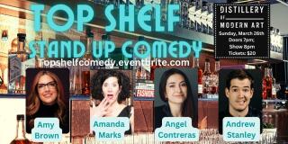 TOp Shelf Stand Up Comedy March Banner