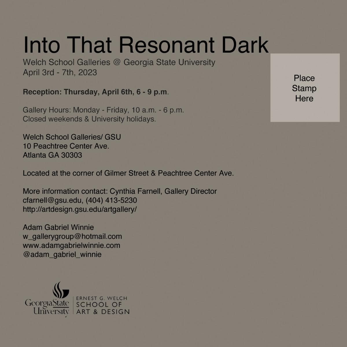 Resonant Dark Postcard Bk AGW
