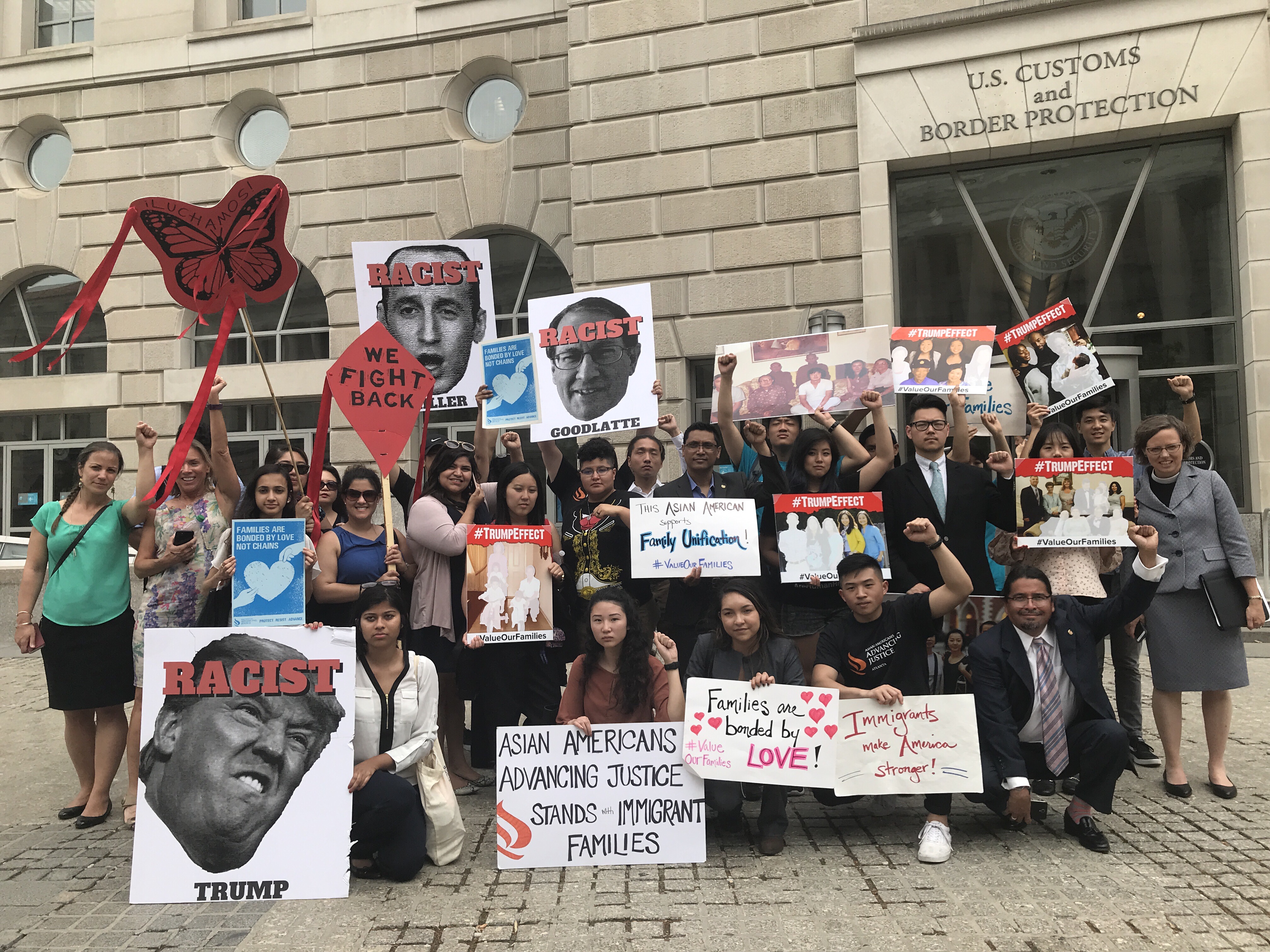 WE FIGHT BACK: Protestors hit the streets with advocacy. PHOTO CREDIT: Courtesy of Asian Americans Advancing Justice.