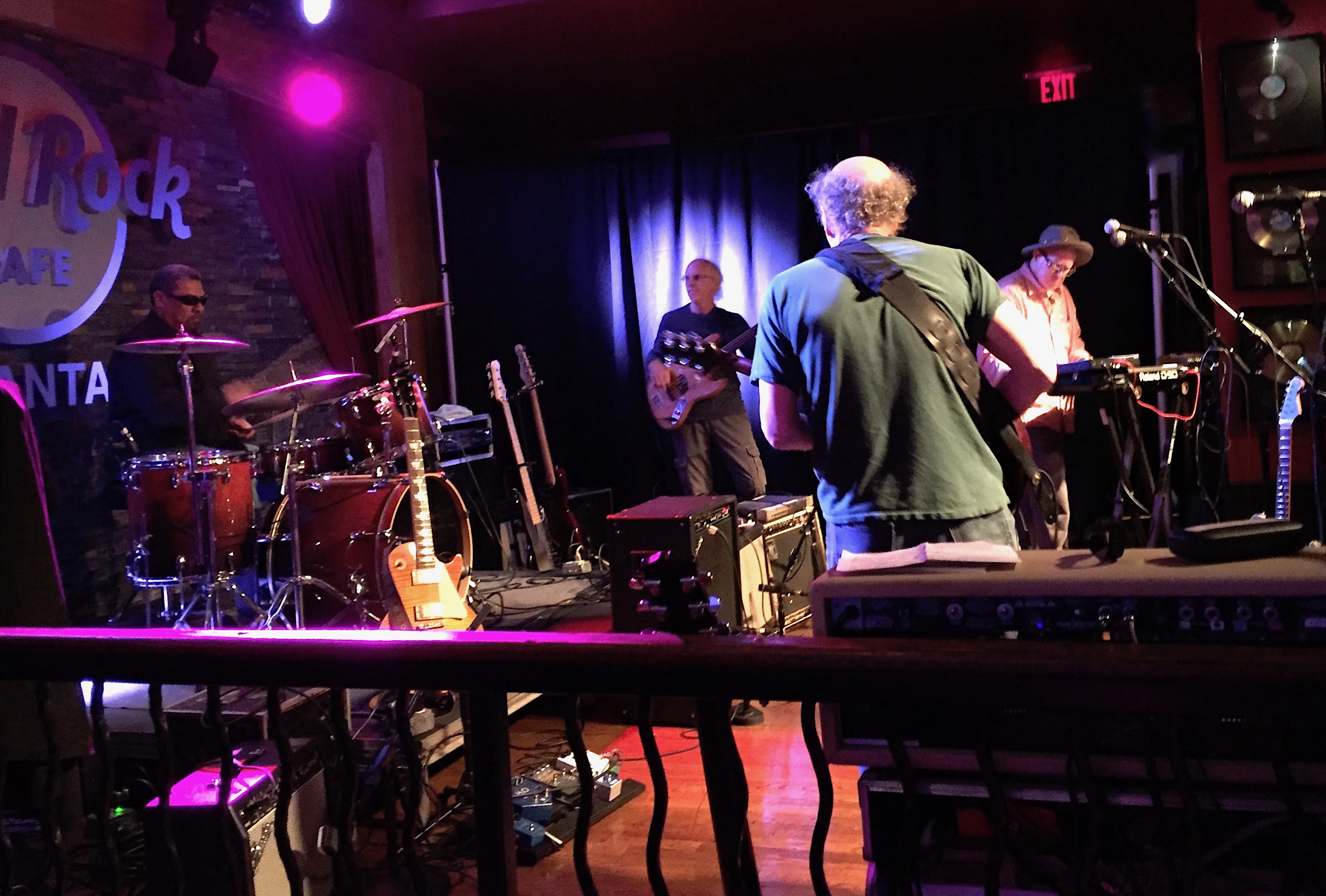 TALK TO GOD: The Glenn Phillips Band: John Boissiere, Bill Rea, Phillips, and Jeff Calder.