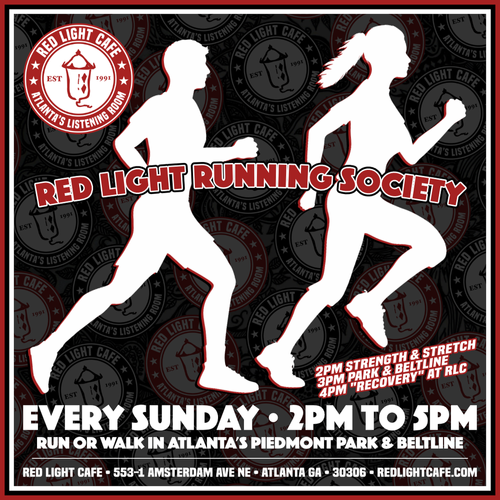 Red Light Running Society Weekly Sunday Run Walk Atlanta Piedmont Park Beltline Square Jan 8 2023