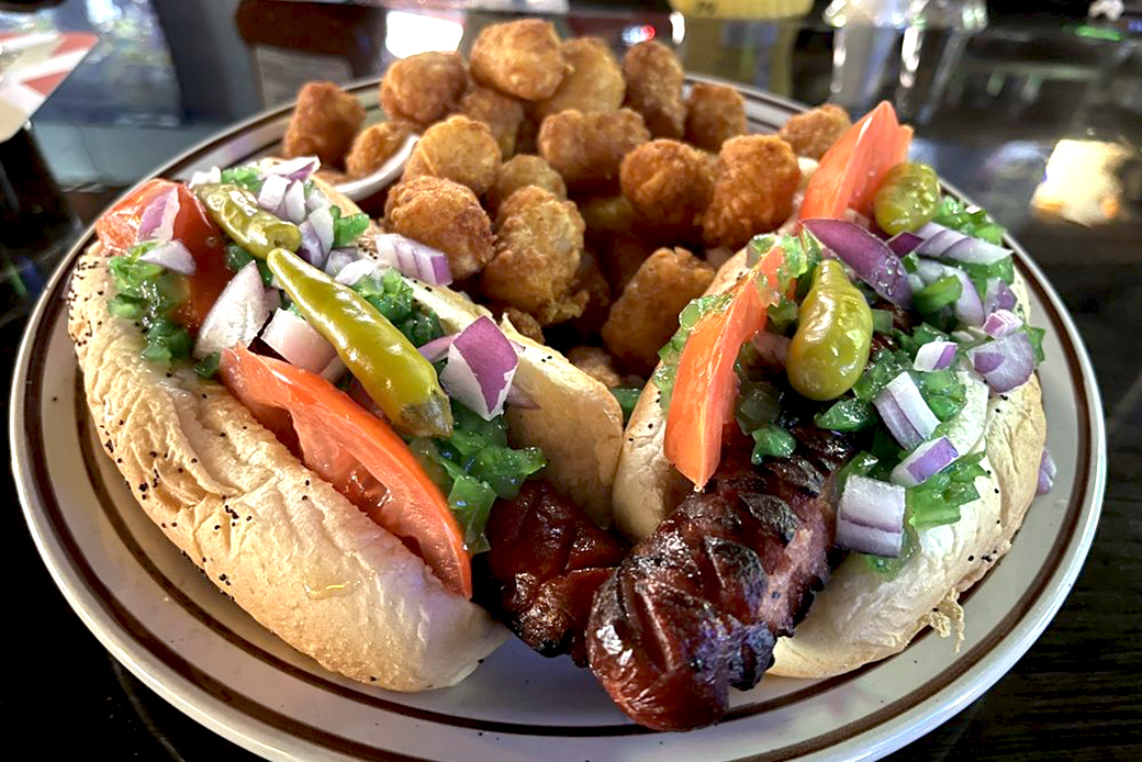 Black Bear Tavern Chicago Dog.