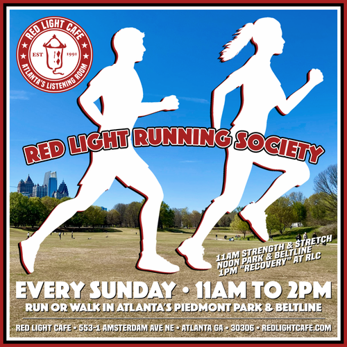 Red Light Running Society Weekly Sunday Run Walk Atlanta Piedmont Park Beltline Square Apr 16 2023 NEW HOURS