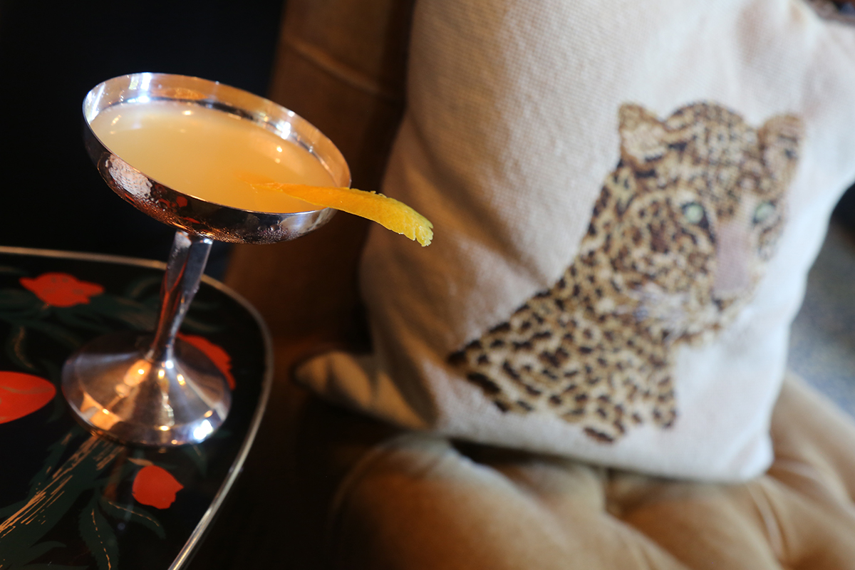 Depth Perception: Neisson rhum agricole blanc, lemon juice, ginger root syrup, Yellow Chartreuse, tiki bitters. Photo credit: Brandon English.