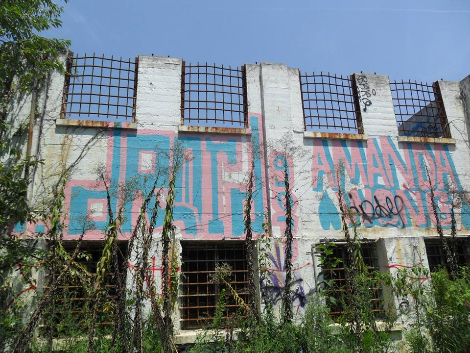 A VANDAL’S DREAM: Originally a housing unit for inmates, the main building has become the most popular target for graffiti artists visiting the Prison Farm.  PHOTO CREDIT: Jordan Ososki