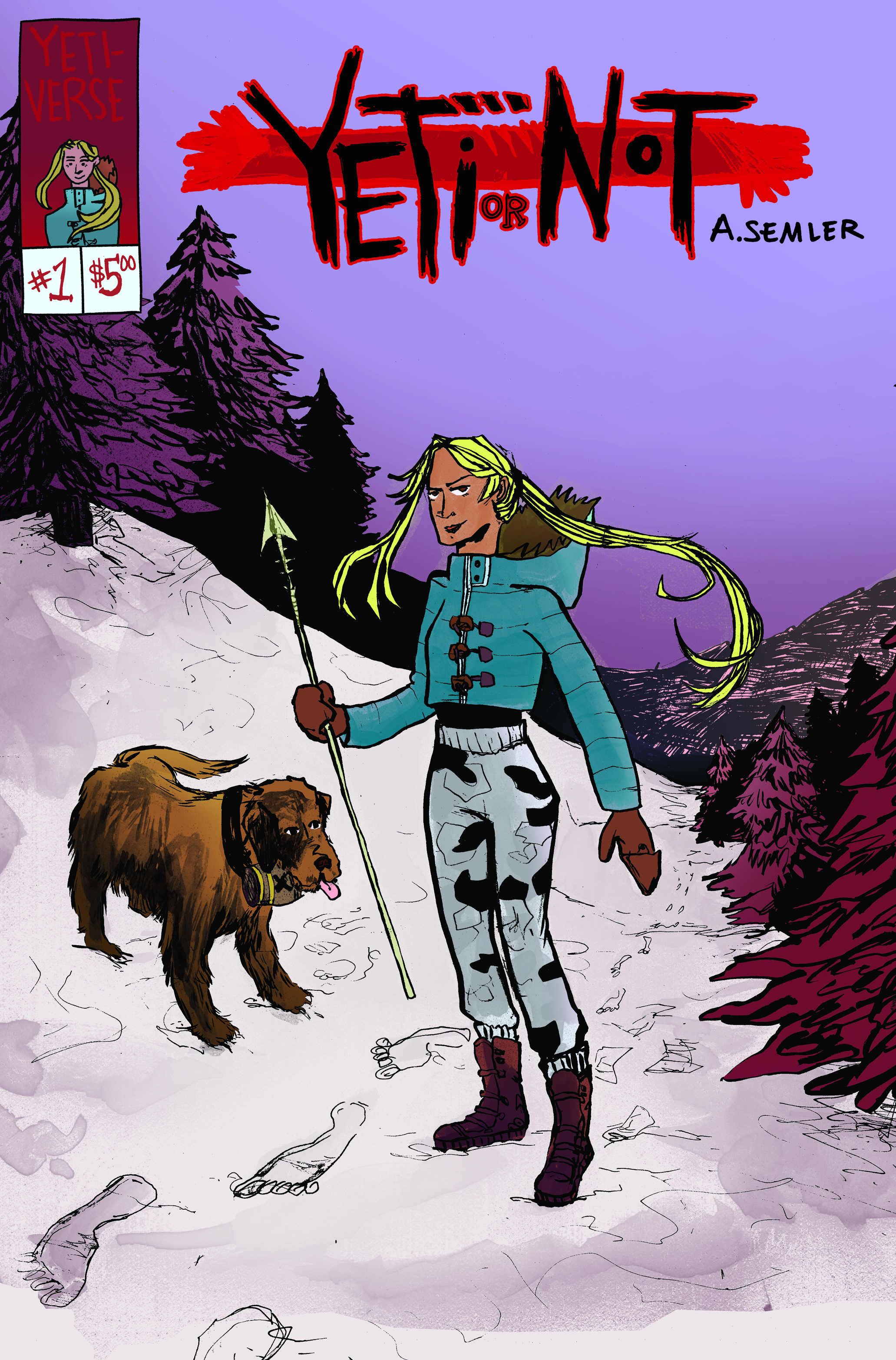 YETI OR NOT: Cover variant A by Amanda Semler.
