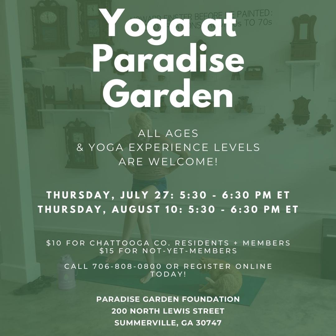 Thursday Evening Yoga Classes With Design Padgett