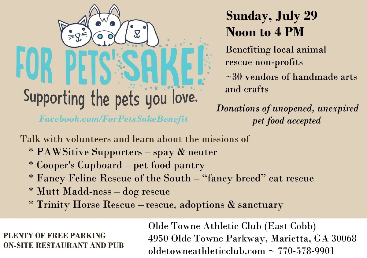 For Pets Sake 2018   Flyer Small