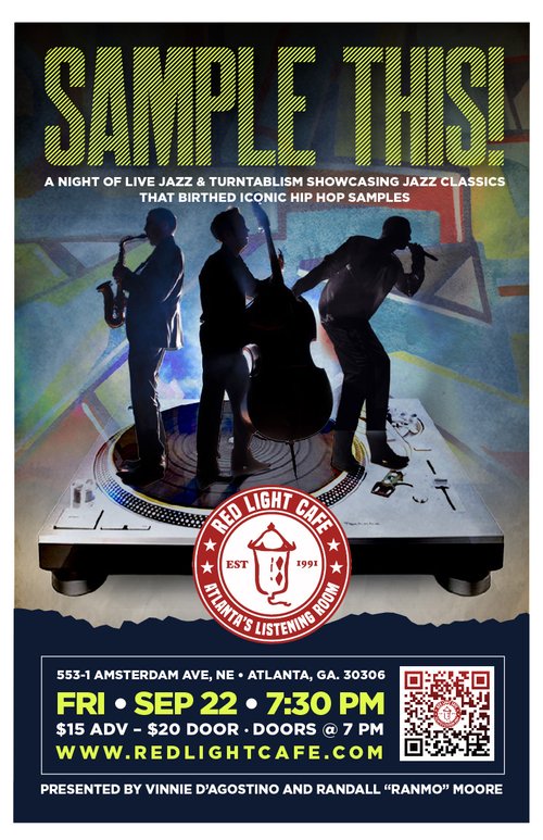Sample This Live Band Turntablism Jazz Funk Hip Hop Red Light Cafe Atlanta Ga Sep 22 2023 Poster Print V2