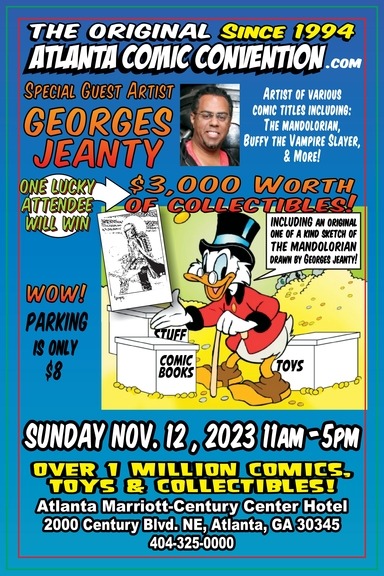 Atlanta Comic Convention NOV 12, 2023 BACK