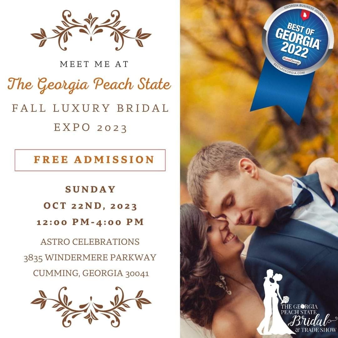 GA Peach State Fall Luxury Bridal Expo 2023