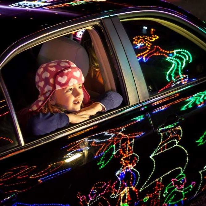 Lights.Girl In Car 2.square
