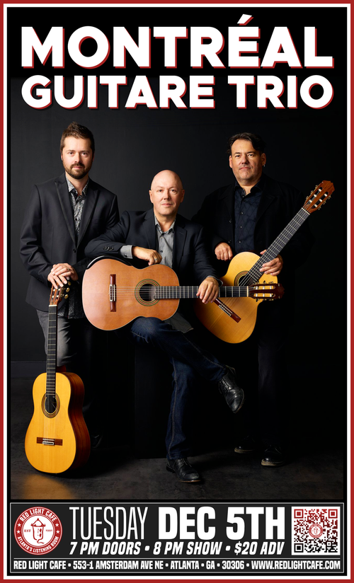 Montreal Guitare Trio Plays Ennio Morricone Red Light Cafe Atlanta Ga Dec 5 2023 Poster Print