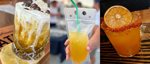 Spiked “Tahô”, Calamansade Pouch, Chipotle Mango Margarita