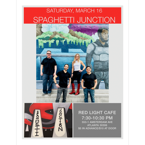 Spaghetti Junction St Pattys Day Red Light Cafe Atlanta Ga Mar 16 2024 Poster SQ