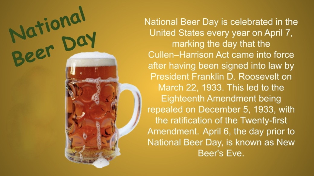 National Beer Day Slide